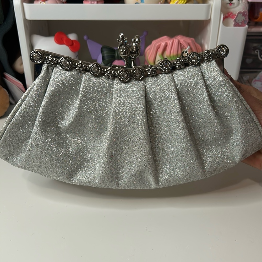 Silver Evening Clutch
